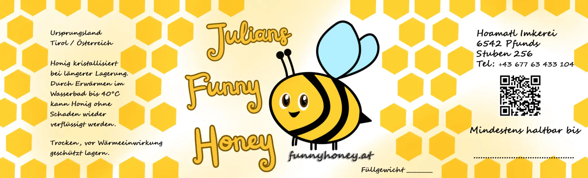 Julian's Funny Honey Logo